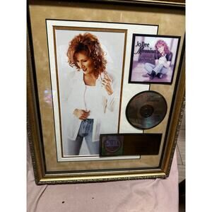 Vintage JO DEE MESSINA - VINTAGE ORIGINAL "I'M ALRIGHT" RIAA GOLD RECORD AWARD.